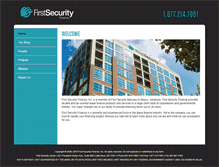Tablet Screenshot of firstsecurityfinance.com